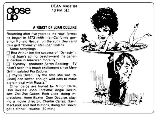 The Dean Martin Celebrity Roast: Joan Collins_peliplat