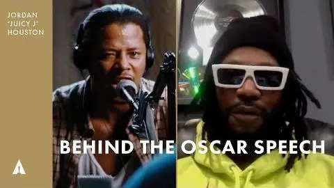 Jordan 'Juicy J' Houston | "It's Hard out Here for a Pimp"-Hustle & Flow | Behind the Oscars Speech_peliplat