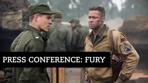 Brad Pitt at the Fury Press Conference | BFI #LFF_peliplat