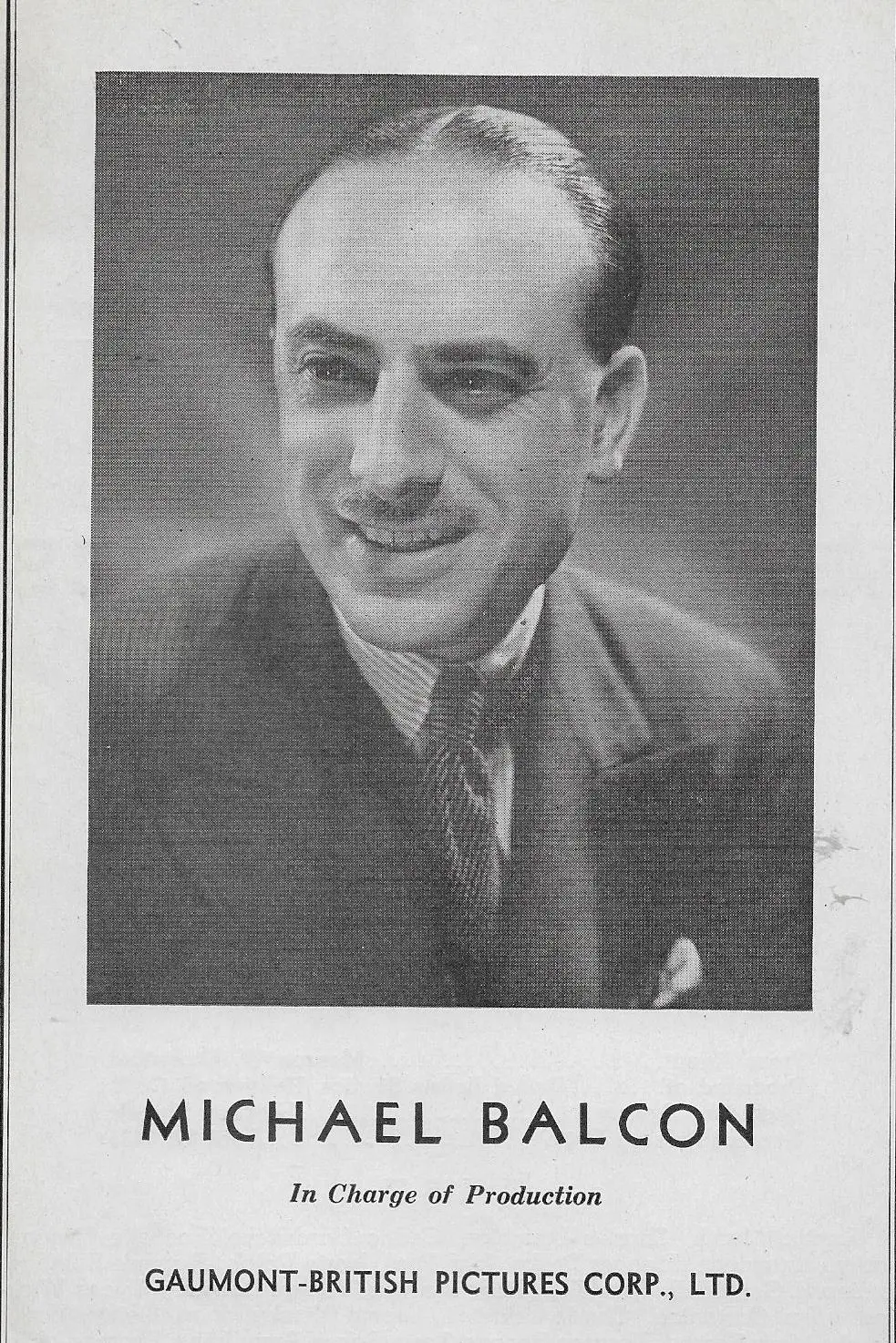 Michael Balcon_peliplat