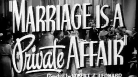 Marriage is a Private Affair - (Original Trailer).flv_peliplat