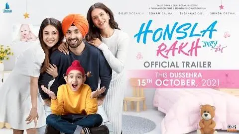 Honsla Rakh (Official Trailer) Diljit Dosanjh, Sonam Bajwa, Shehnaaz Gill, Shinda Grewal | 15 OCT_peliplat