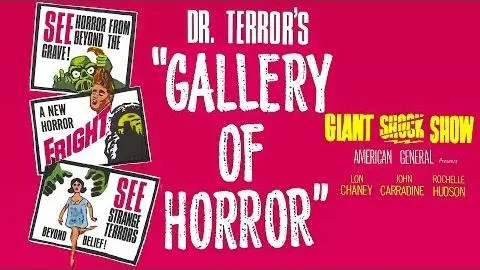 Gallery of Horror - 60s Movie Trailer |  John Carradine & Rochelle Hudson | Classic Science fiction_peliplat