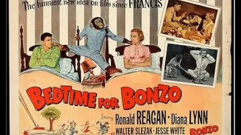 BEDTIME FOR BONZO (1951) Theatrical Trailer - Ronald Reagan, Diana Lynn, Walter Slezak_peliplat