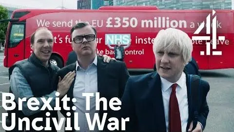 Brexit: The Uncivil War - Benedict Cumberbatch (as Dominic Cummings) Shows Brexit Bus to Boris_peliplat