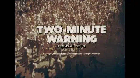 Two Minute Warning 1976 High Definition 4 TV Spots Trailers Charlton Heston John Cassavetes 16mm_peliplat