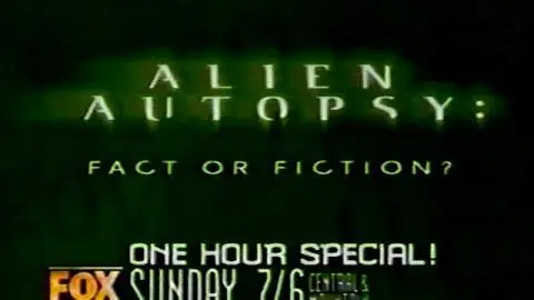 Fox "Alien Autopsy" TV Special Promo (1996)_peliplat