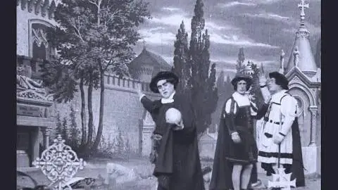 Hamlet [Amleto] (1910) by Mario Caserini, Clip: The graveyard scene and death of Hamlet?_peliplat