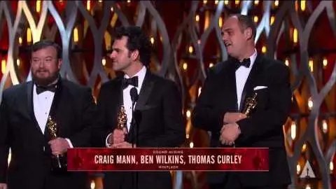 "Whiplash" winning the Oscar® for Sound Mixing_peliplat