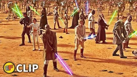 Jedi vs Droid Army - Battle of Geonosis (Part 2) | Star Wars Attack of the Clones (2002) Movie Clip_peliplat