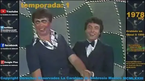 La Carabina de Ambrosio (1978) Pujitos chistes de cabaret. Programa Completo._peliplat