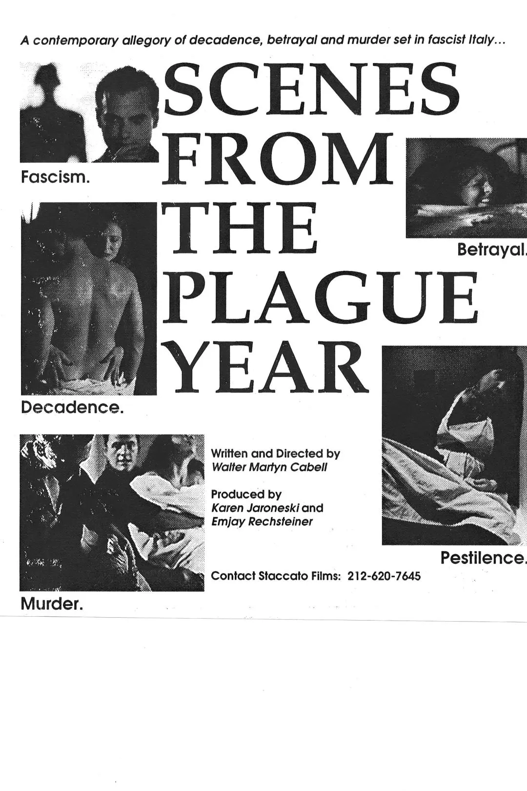 Scenes from the Plague Year_peliplat