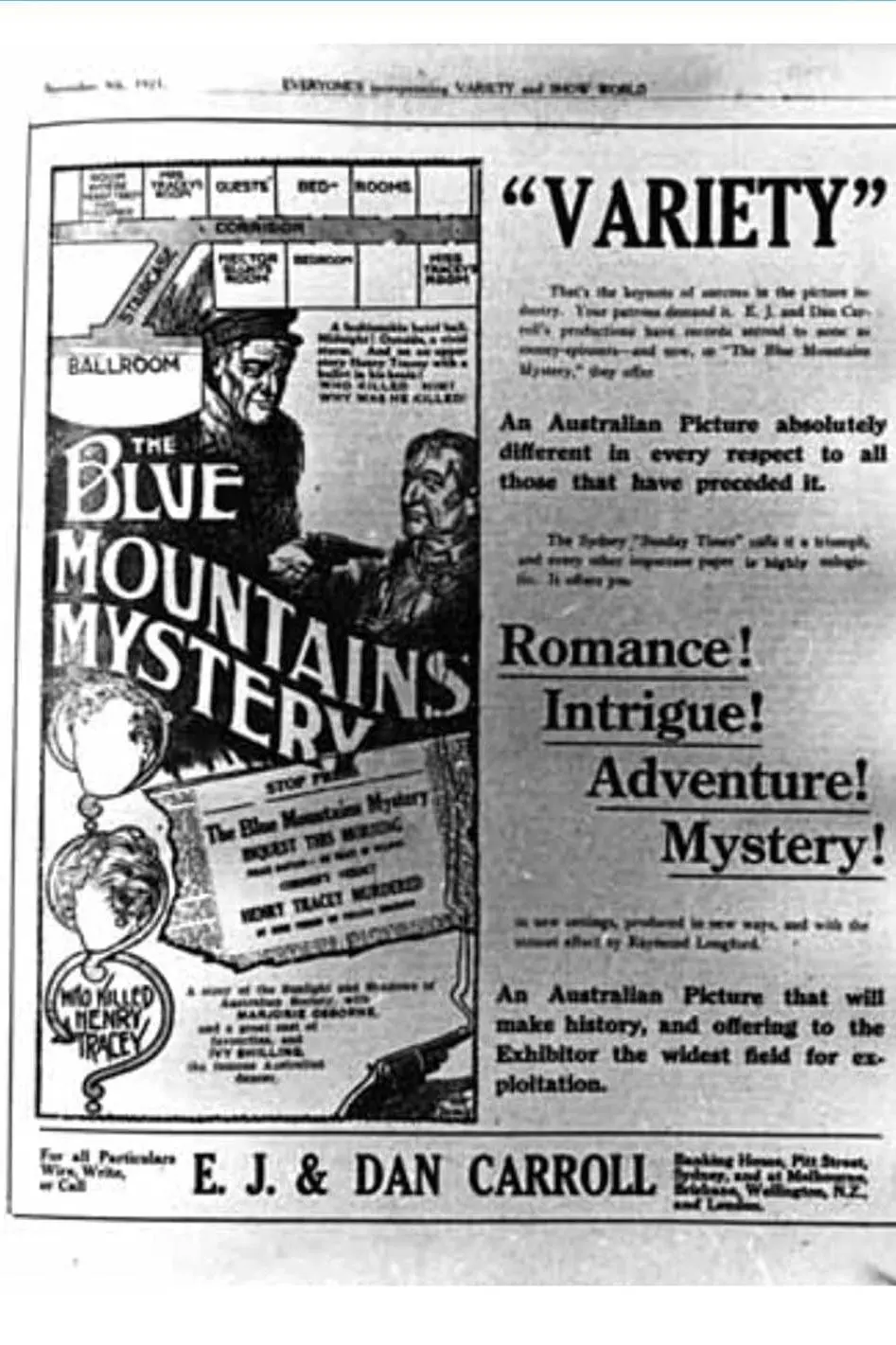 The Blue Mountains Mystery_peliplat