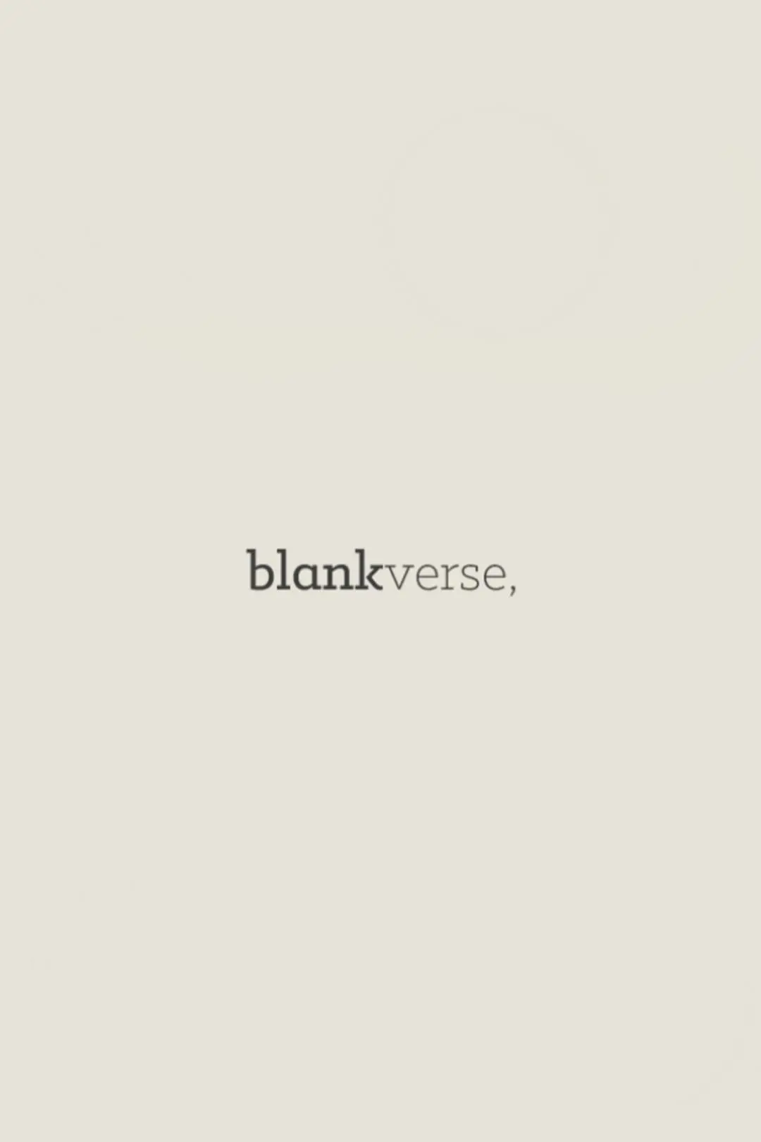 Blank Verse_peliplat