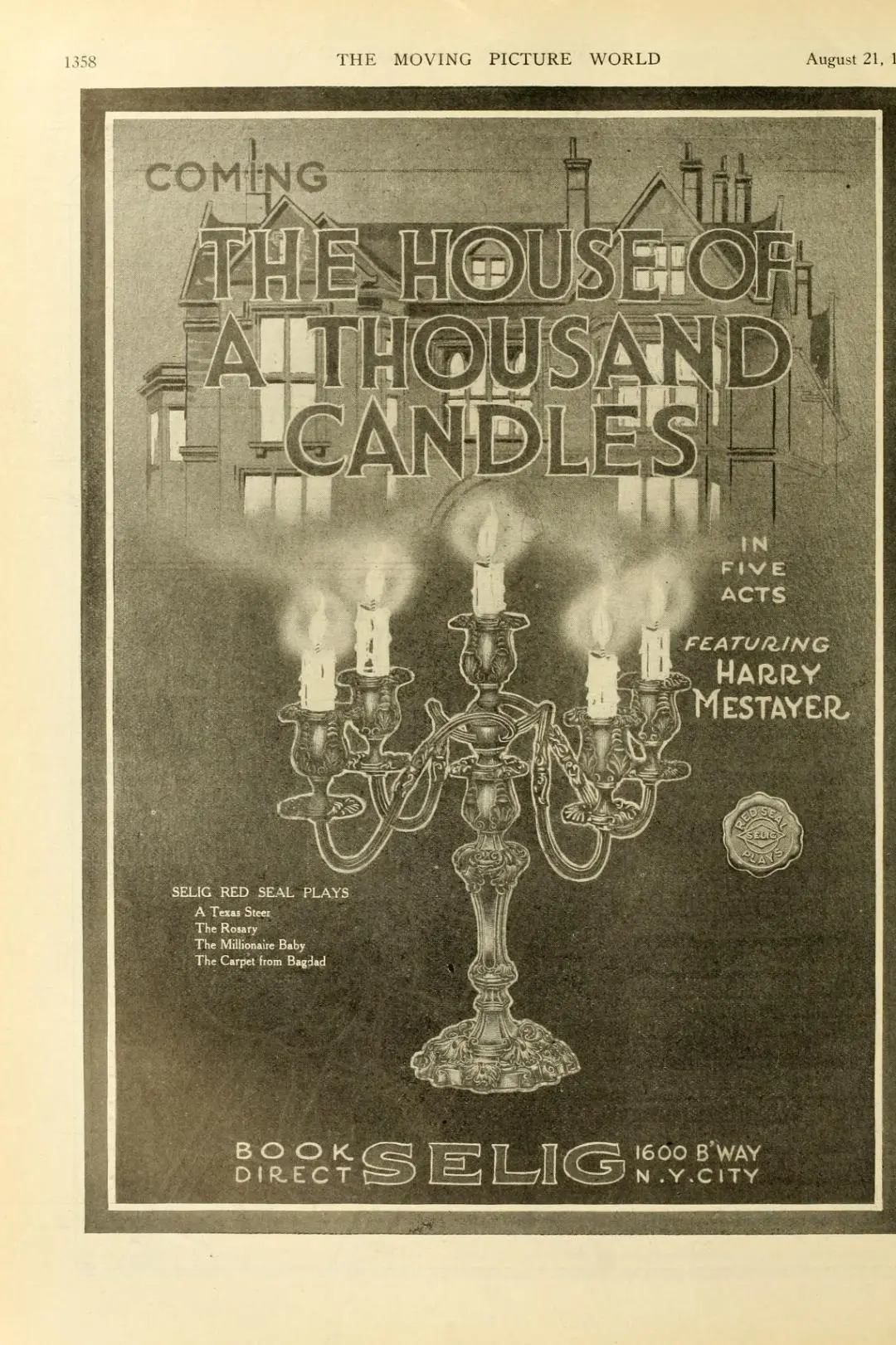 The House of a Thousand Candles_peliplat