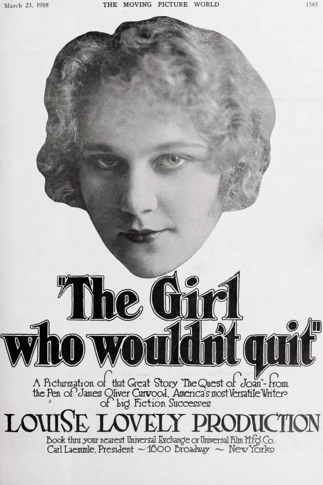 The Girl Who Wouldn't Quit_peliplat