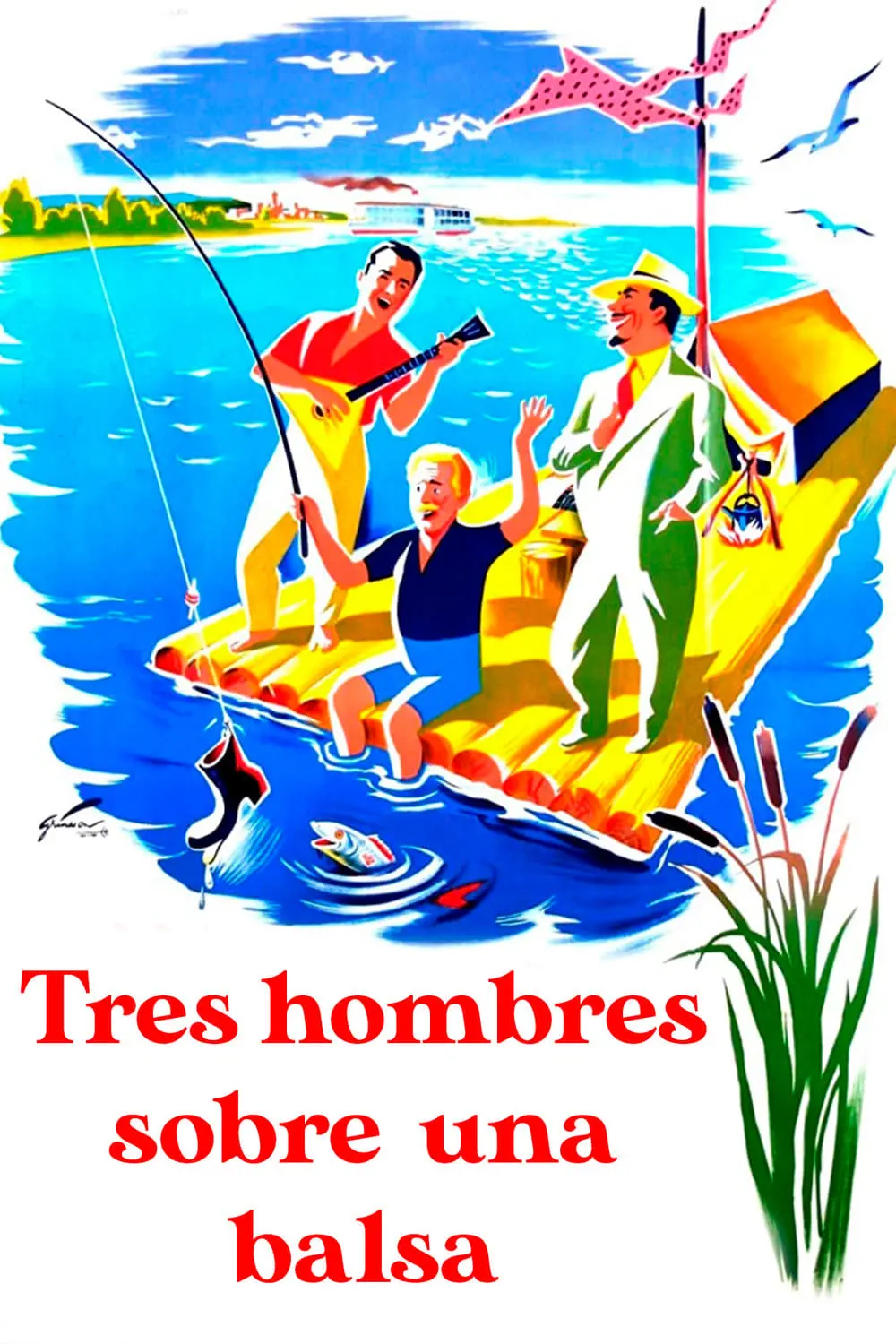 Tres hombres sobre una balsa_peliplat