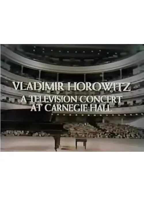 Vladimir Horowitz: A Television Concert at Carnegie Hall_peliplat