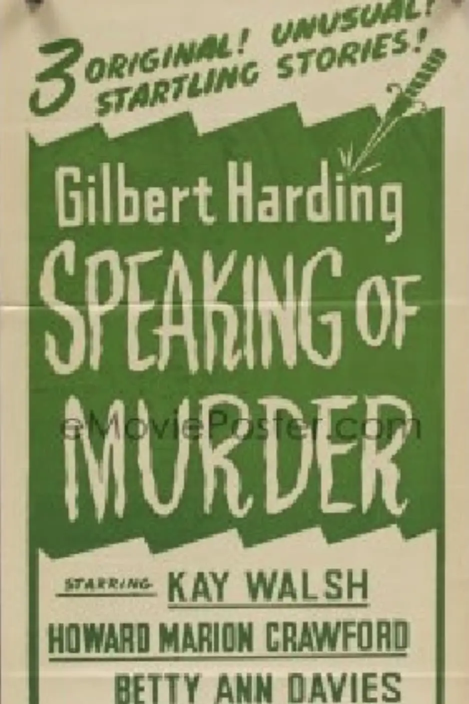 Gilbert Harding Speaking of Murder_peliplat