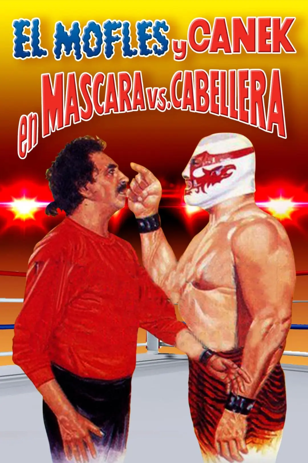 Mofles y Canek en mascara vs. cabellera_peliplat