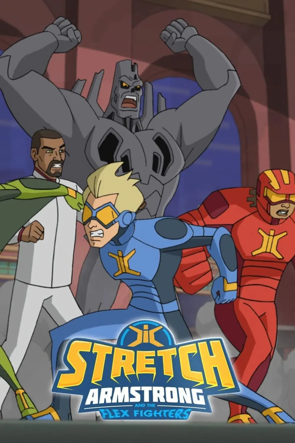 Stretch Armstrong y los luchadores flex._peliplat