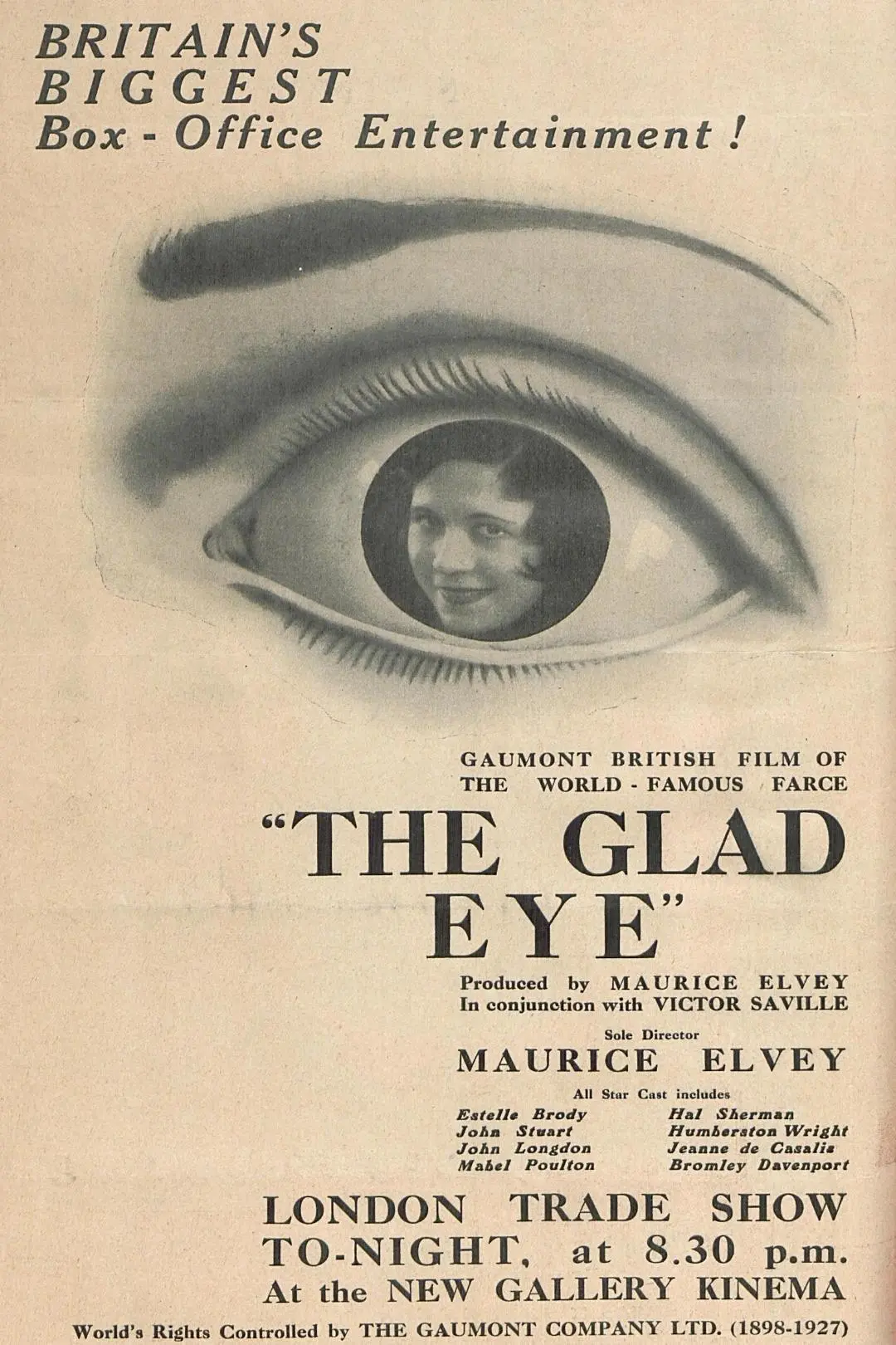 The Glad Eye_peliplat