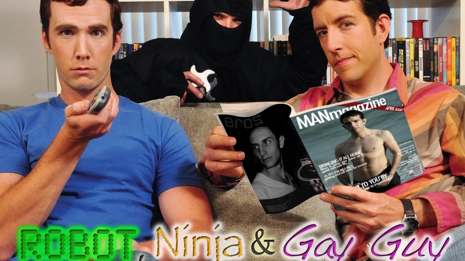Robot, Ninja & Gay Guy_peliplat