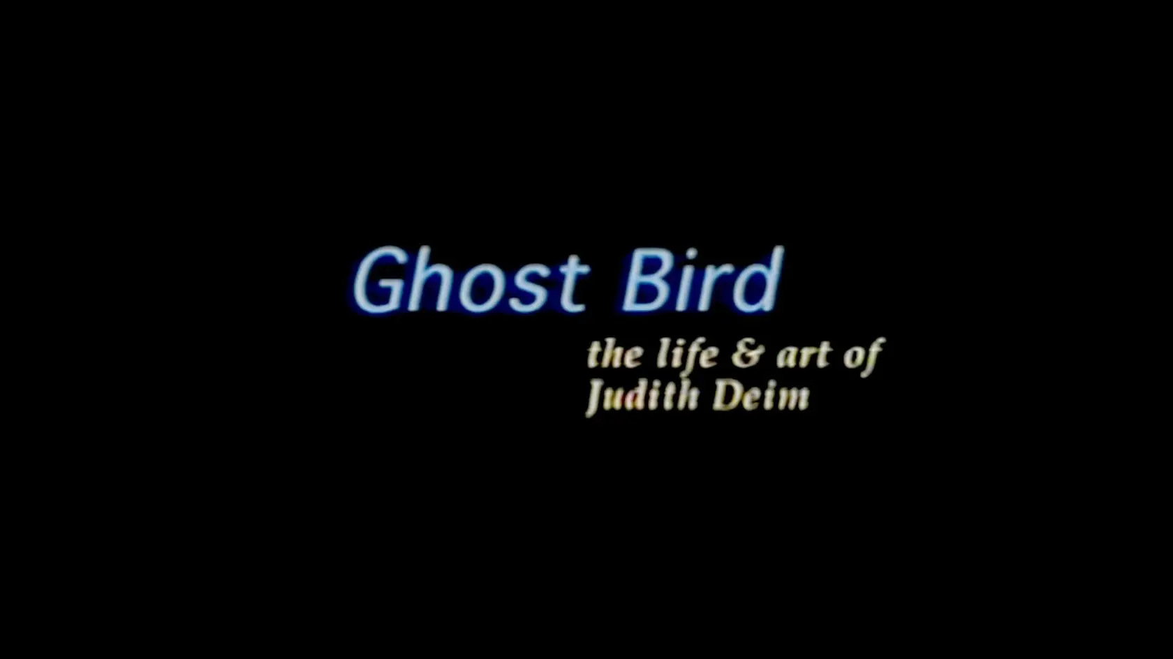 Ghost Bird: The Life and Art of Judith Deim_peliplat