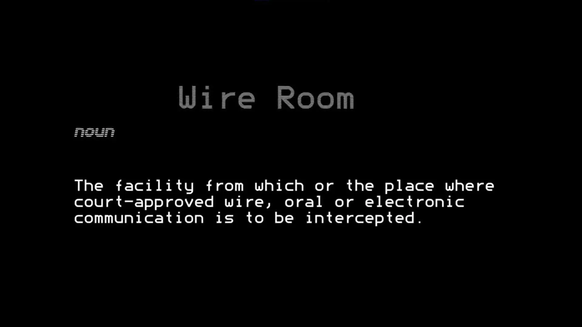 Wire Room_peliplat