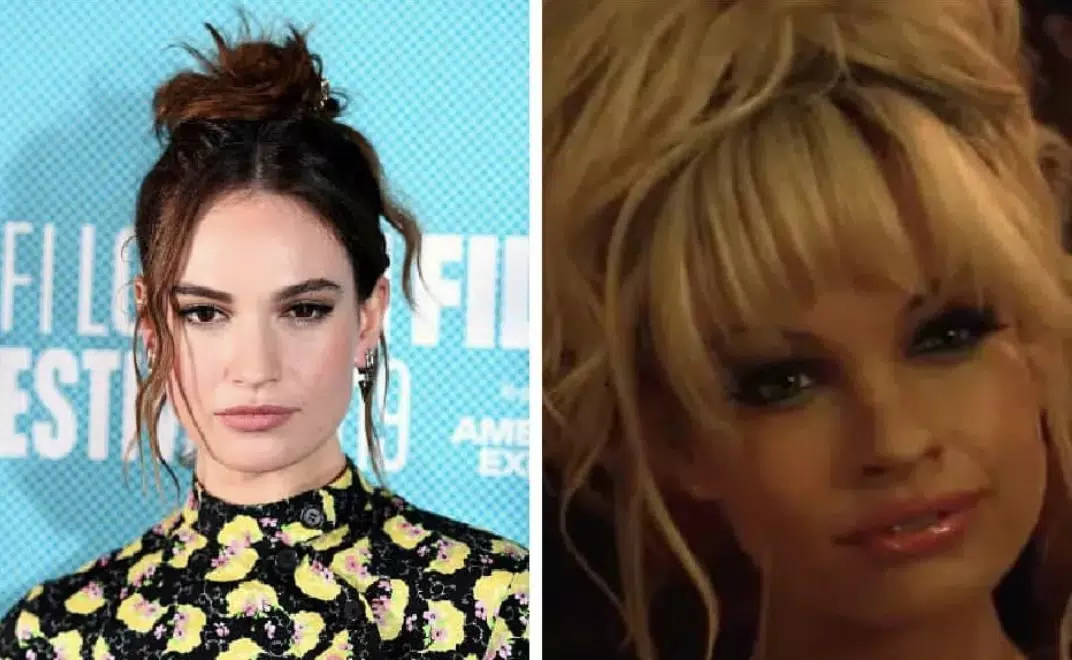lily james pam & tommy