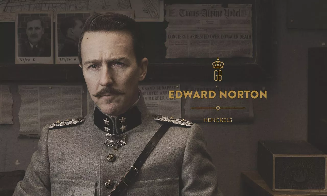 Edward norton, Grand budapest hotel, Wes anderson movies
