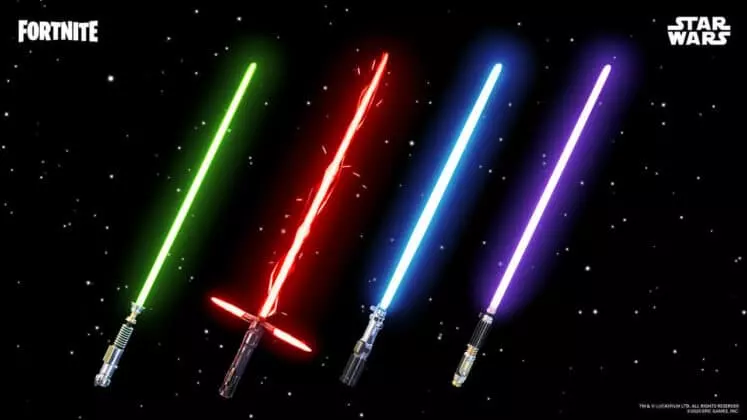 Fortnite Star Wars Lightsaber Pickaxes potencialmente filtrados