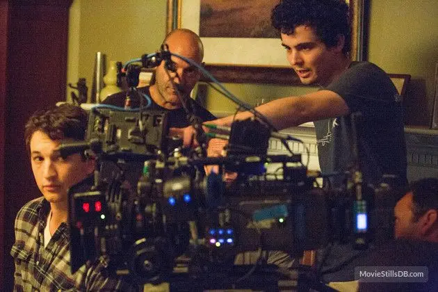 Whiplash behind the scenes photo of Miles Teller & Damien Chazelle ...