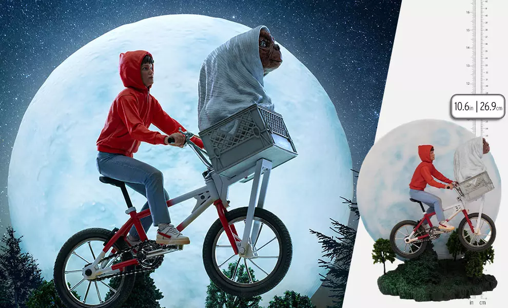E.T. & Elliot Art Scale Statue by Iron Studios | Sideshow Collectibles