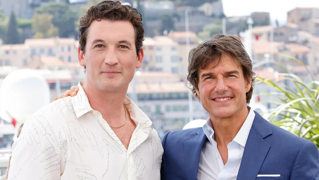 Tom Cruise and Miles Teller