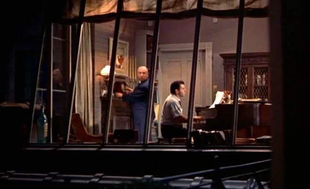 In 'Rear Window' (1954), the songwriter is played by Ross Bagdasarian, an  accomplished singer and songwriter in his own right. Under his stage name,  David Seville, he'd go on to create Alvin