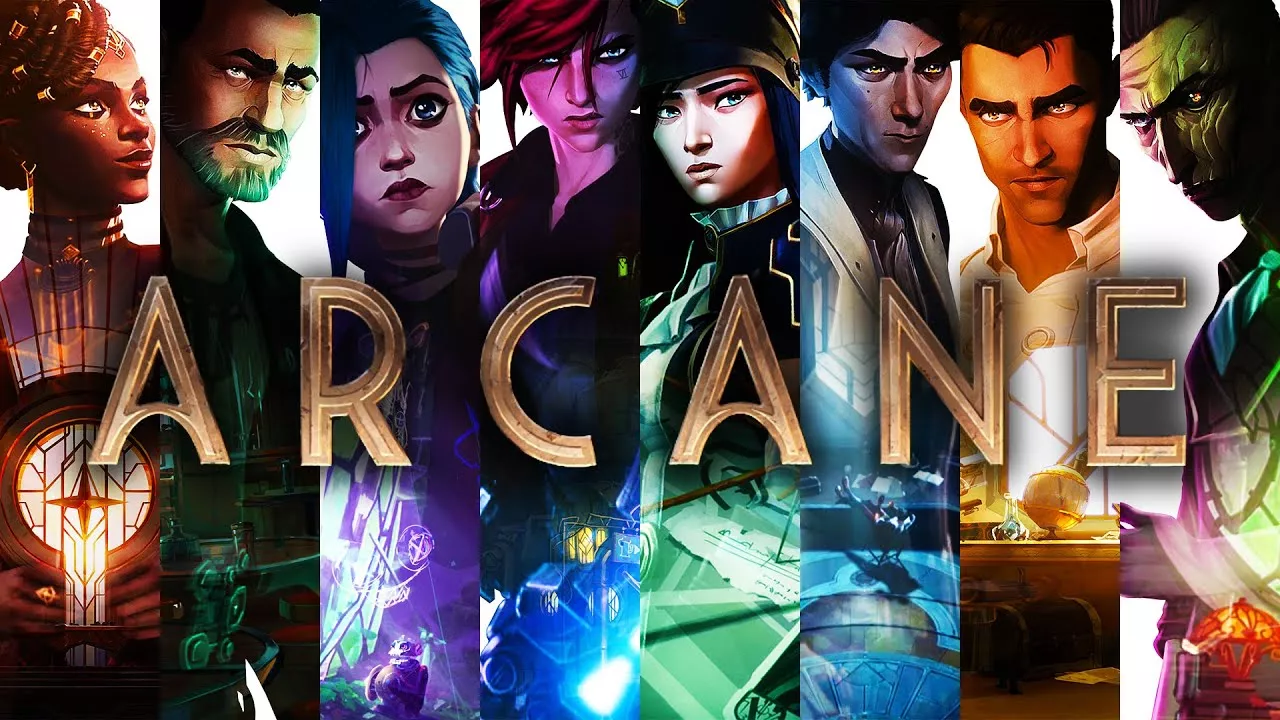 A poster of Arcane's main characters.