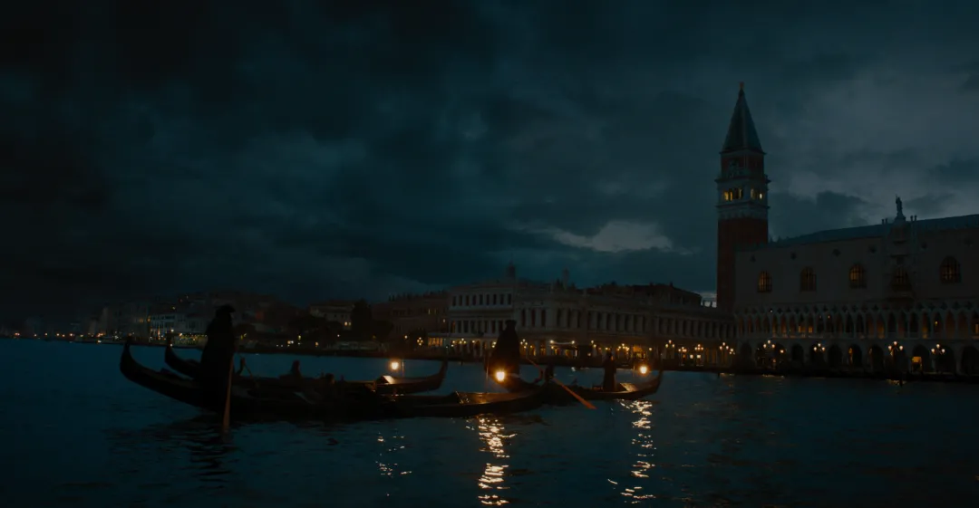 Boating in Venice Night A Haunting in Venice