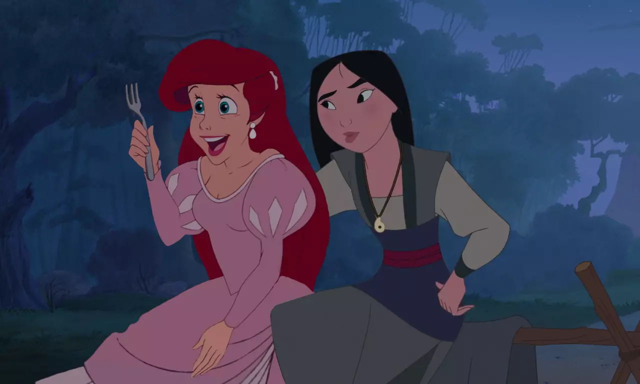 Ariel and Mulan