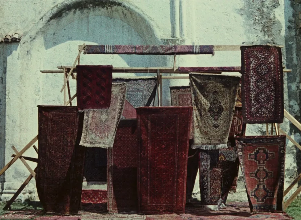 Alfombras tradicionales armenias que aparecen en la película.