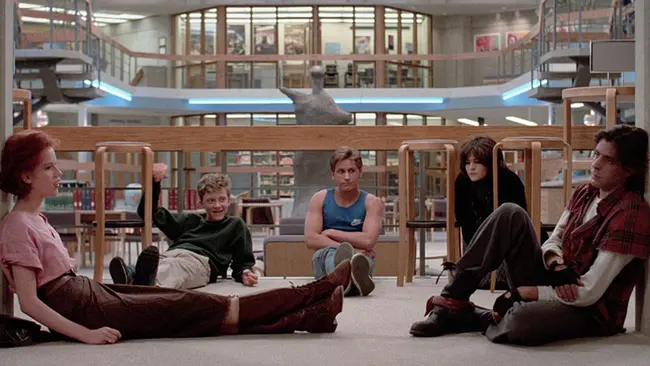 A high school! A classic setting for nostalgic 80s comedies, like The Breakfast Club.