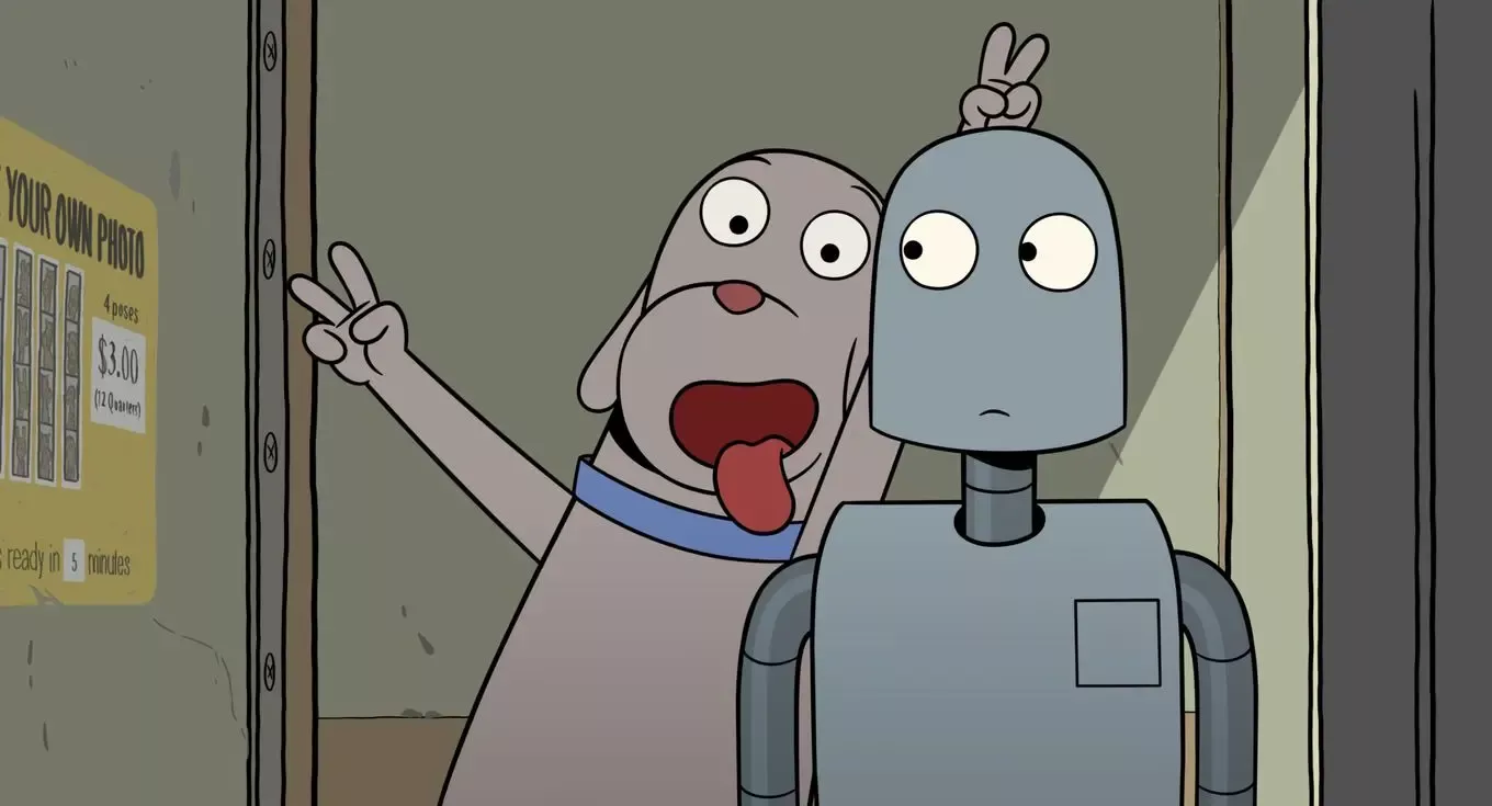 Dog con el robot en 
