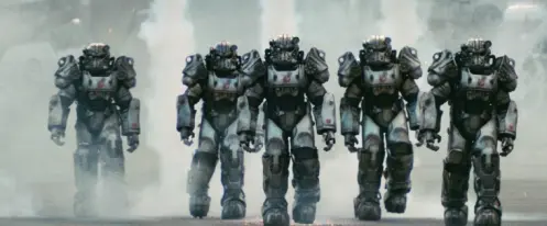 （T-60 power armor in the TV series）