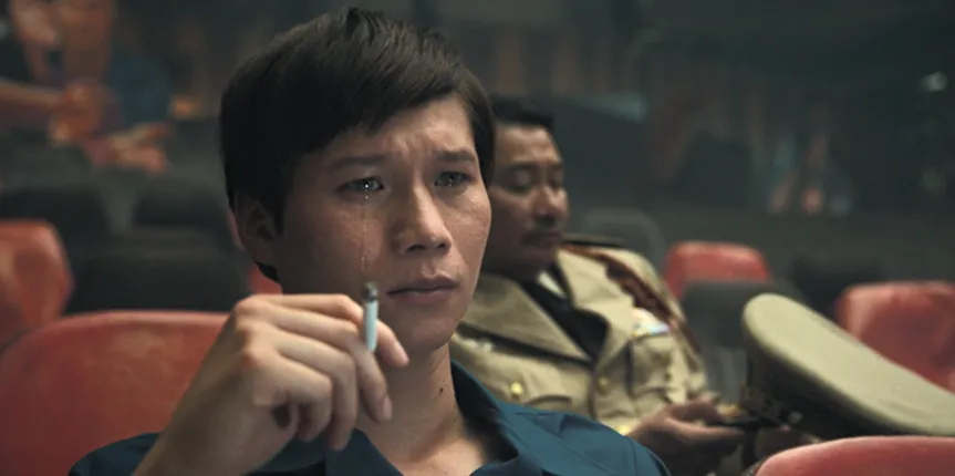 （Still of The Captain tearing up）