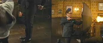 Kingsman: The Secret Service Harry's Charcoal Striped Suit, 60% OFF