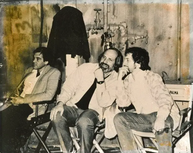 Oliver Stone, Brian De Palma and Steven Spielberg on the set of Scarface  (1983) : r/Moviesinthemaking