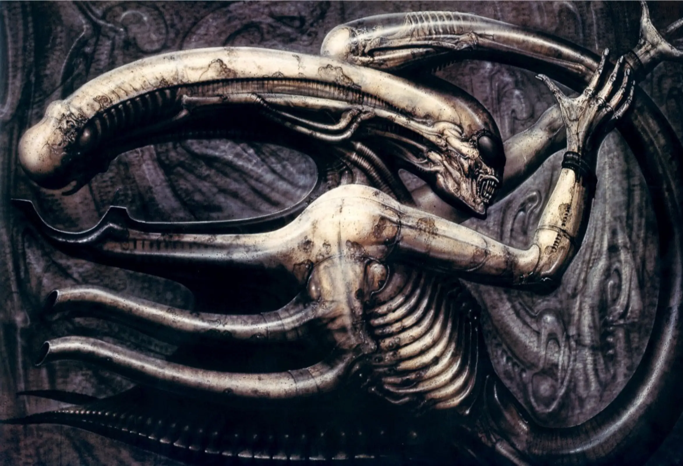 Hans Rudolph Giger Necronom IV, 1976, 150×100 cm: Descripción de la obra |  Arthive