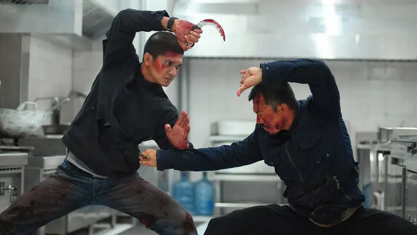 The Raid 2, pelea cocina.