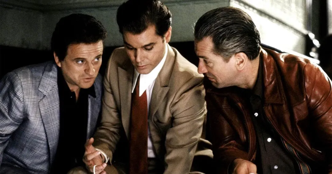 Joe Pesci, Ray Liotta and Robert De Niro in Goodfellas