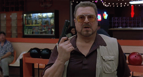 Big Lebowski Walter Sobchak Cares About The Rules GIF | GIFDB.com